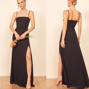 Reformation Black Ingrid Dress